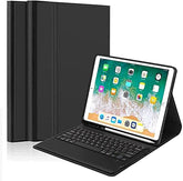 Keyboard Case Compatible with iPad Models | Ultra-Thin PU Leather Case | Wireless Detachable Keyboard | Pen Slot | Smart Arabic-English Keyboard